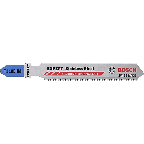 Lame de scie sauteuse Expert 'acier inoxydable' T 118 EHM Bosch Professional