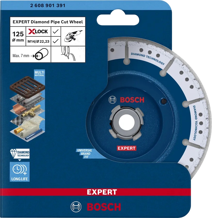 Disque à tronçonner EXPERT Diamond Pipe Cut Wheel Bosch Professional