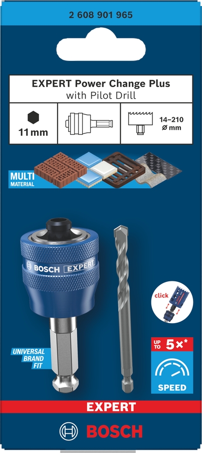 Adaptateur Expert Power Change Plus avec foret de centrage Diam 8,5 mm Bosch Professional