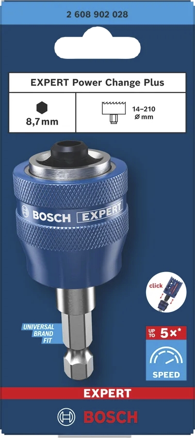 Adaptateur Expert Power Change Plus Six Pans Bosch Professional