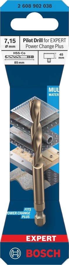 Foret de centrage hexagonale Cobalt Diam 7,15 x l 85 mm Bosch Professional