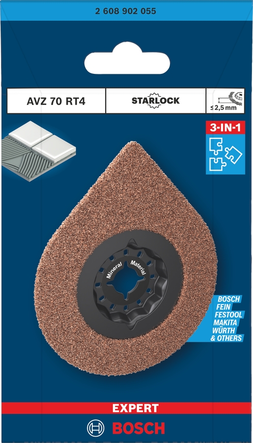 Enlève-mortier Expert AVZ 70 RT4 3 en 1 Bosch Professional