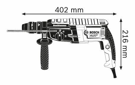 Perforateur GBH 2-28F - En coffret standard Bosch Professional