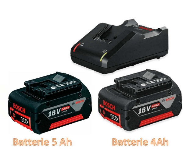 Starter pack batterie 2x18V + chargeur 1600A01B9Y + 1600A002U5 Bosch Professional