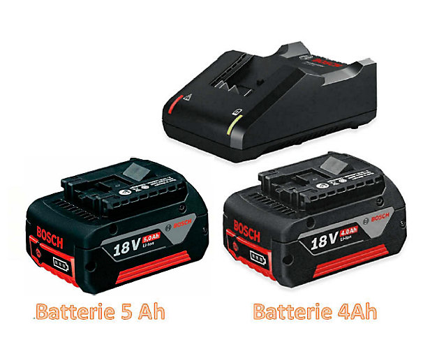 Starter pack batterie 2x18V + chargeur Bosch Professional