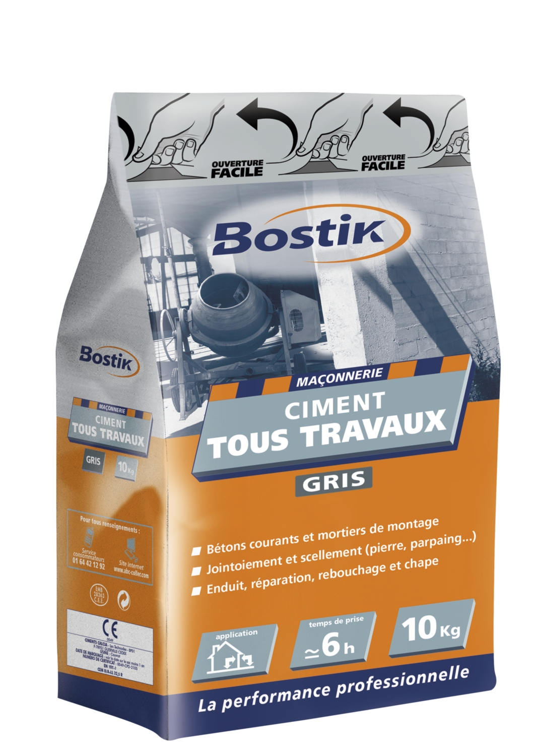 Ciment gris tous travaux Bostik