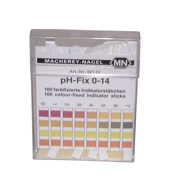 Languette de papier pH FIX 1 à 14, la boîte de 100 DIFF