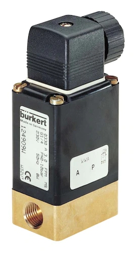 Electrovanne complète commande directe 2/2 NO inox série 0330 Burkert