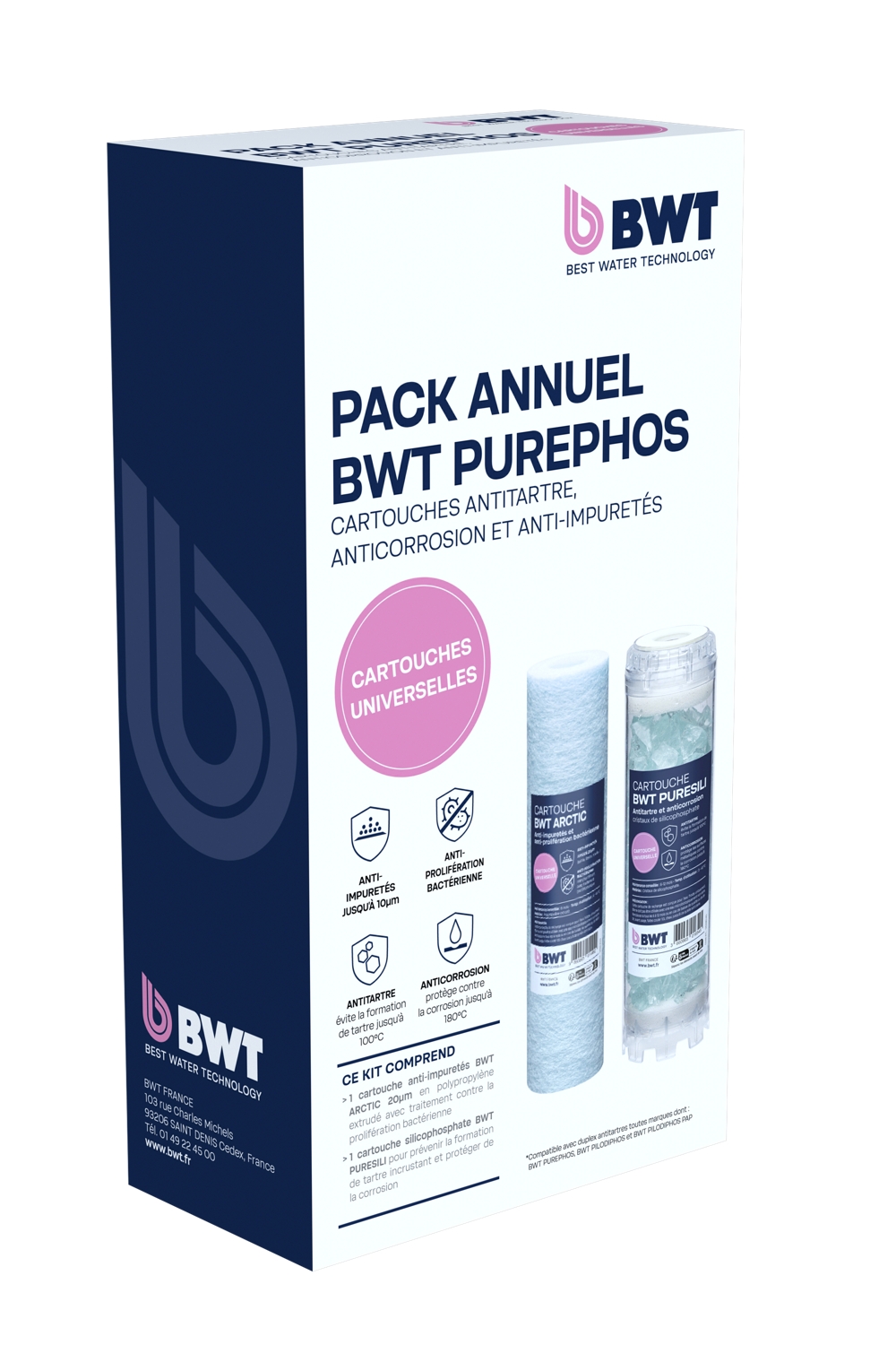 Pack de 2 cartouches Purephos BWT