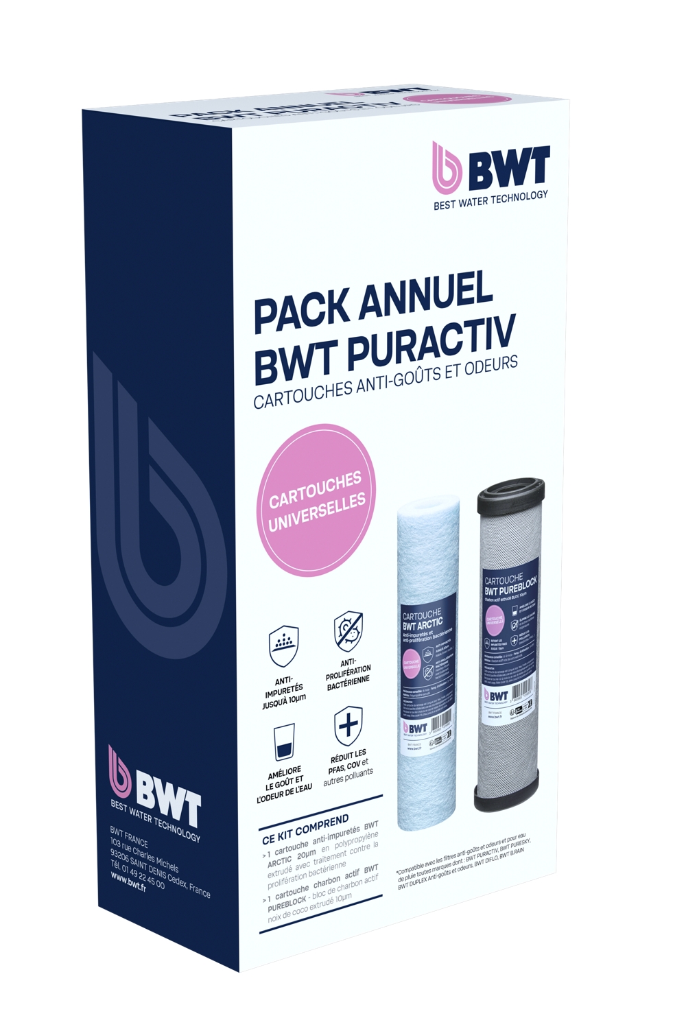 Pack de 2 cartouches Puractiv BWT