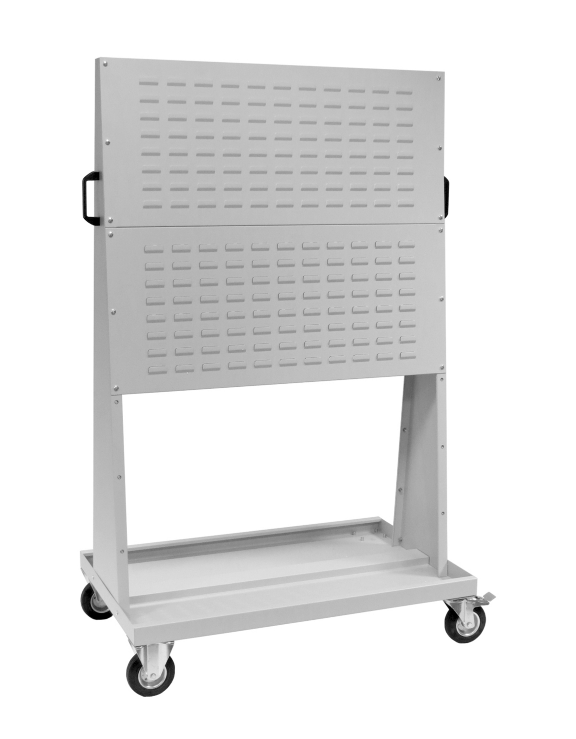 Chariot d'atelier équipé 4 panneaux + 96 bacs noirs 0,3 l Caray