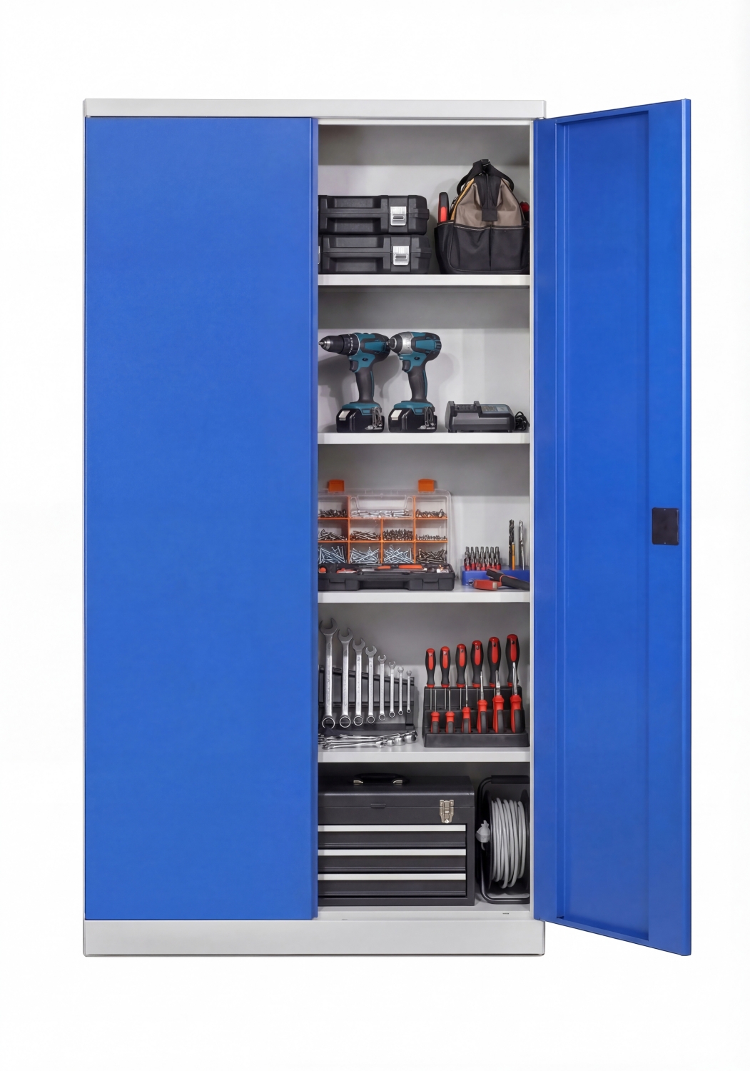 Armoire haute 4 étagères L 1200 x P 440 x H 1980 mm