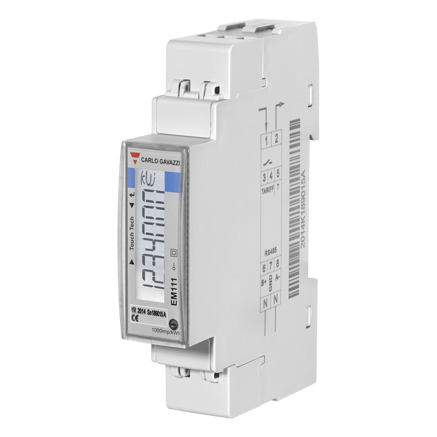 Compteur d'énergie, Ampèremètre, EM111, IP51/IP20 Carlo Gavazzi