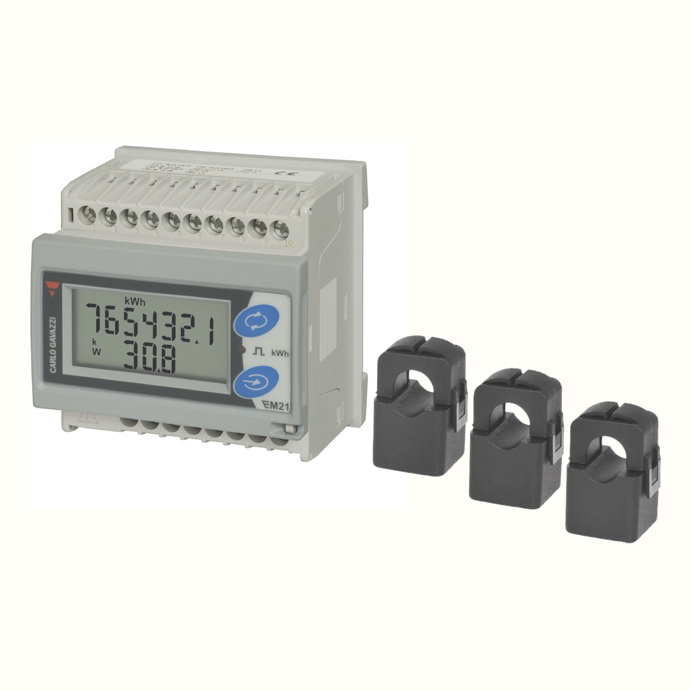 Compteur d'énergie, Ampèremètre, EM217, IP40/IP20 Carlo Gavazzi