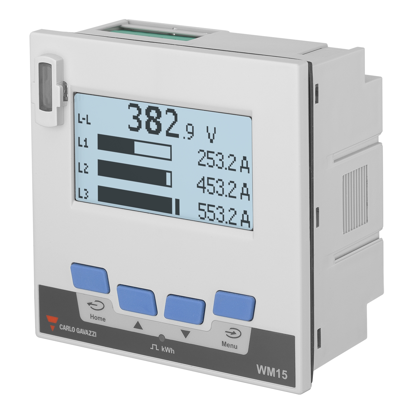 Compteur d'énergie, Ampèremètre, WM15, IP65/IP20 Carlo Gavazzi