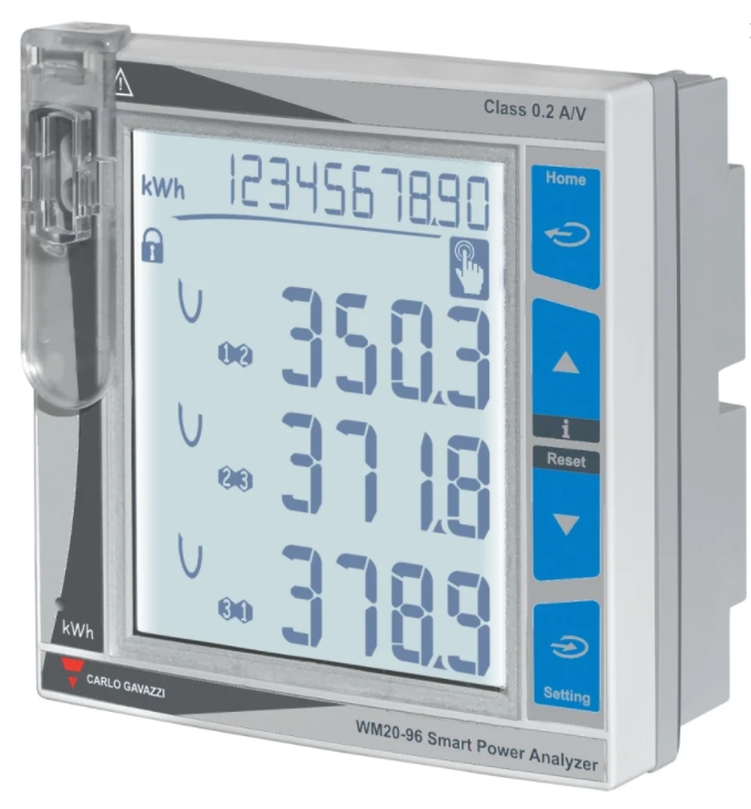 Compteur d'énergie, Ampèremètre, WM20, IP65/IP20 Carlo Gavazzi