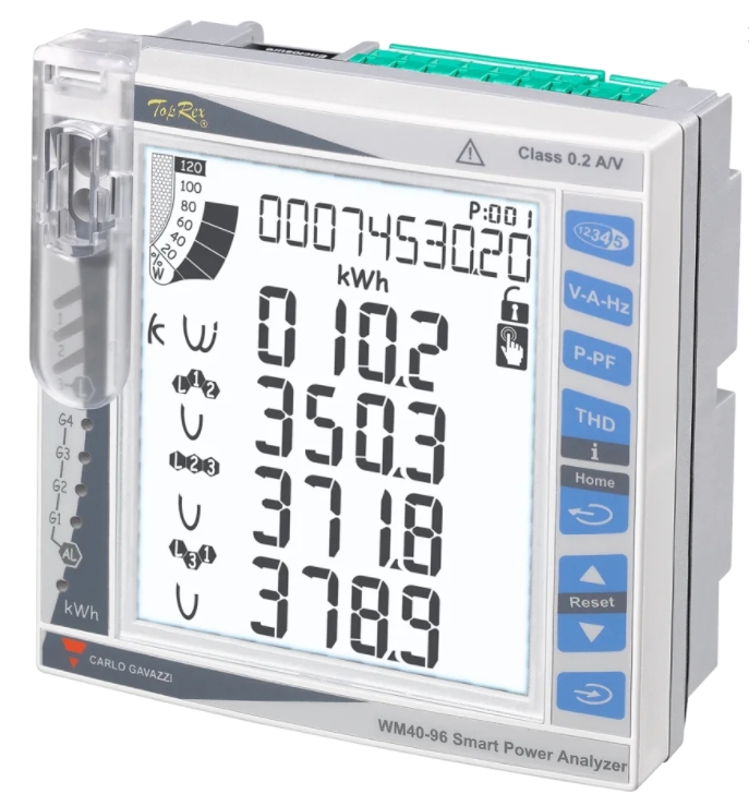 Compteur d'énergie, Ampèremètre, WM40, IP65/IP20 Carlo Gavazzi