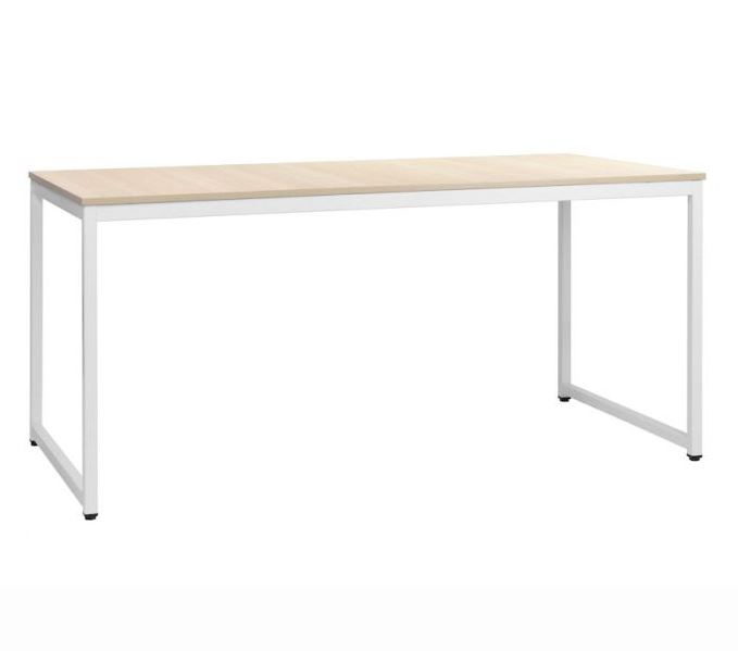 Bureau Simplo blanc et chêne Caray