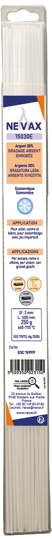 Brasure 30% argent 15030E Castolin