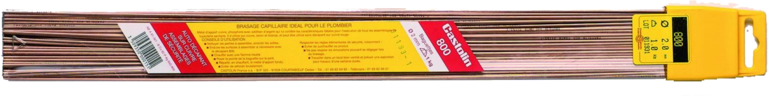 Brasure et décapant, métal d'apport