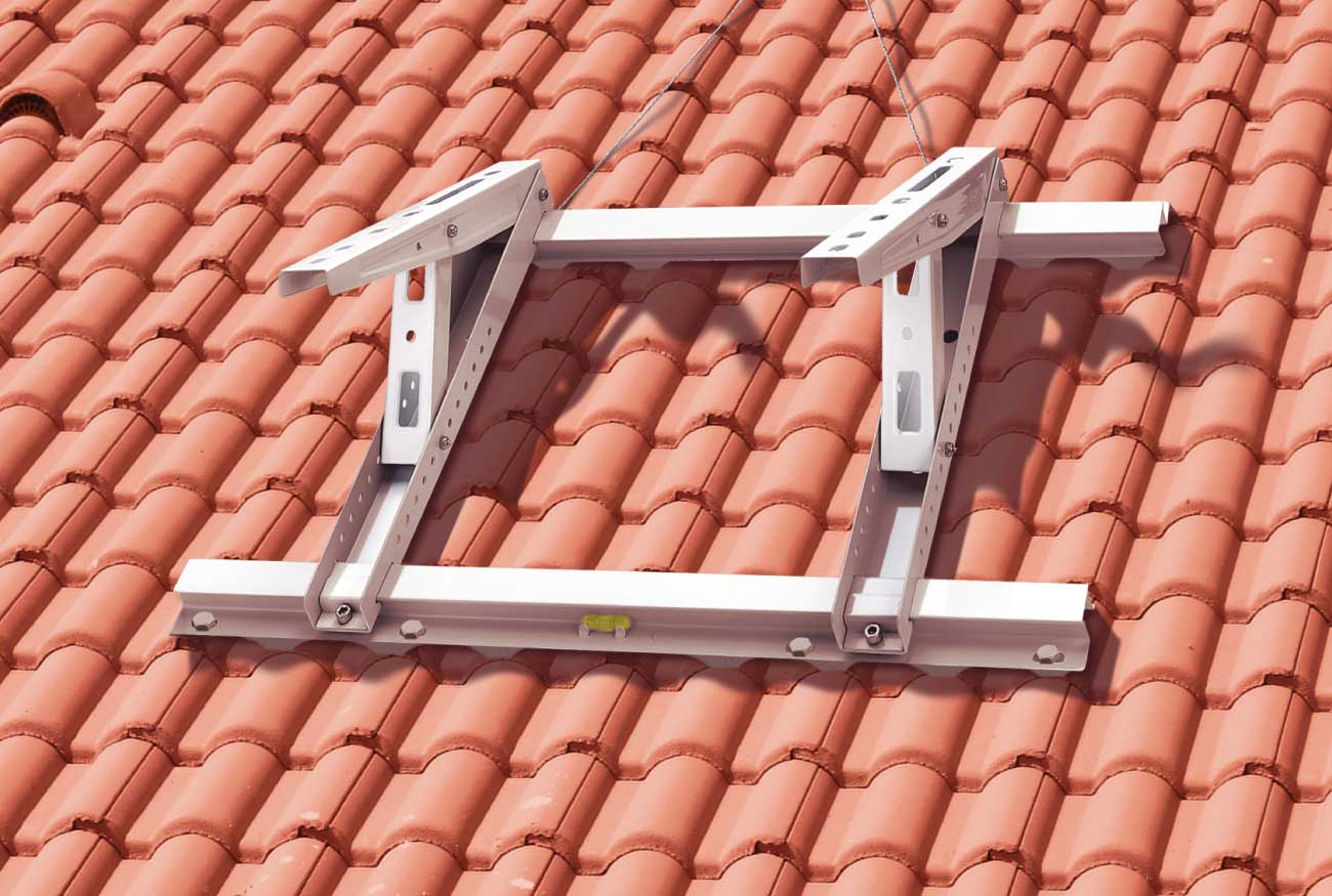 Support sur toit dessus de tuile pour climatisation - MT630 Rodigas