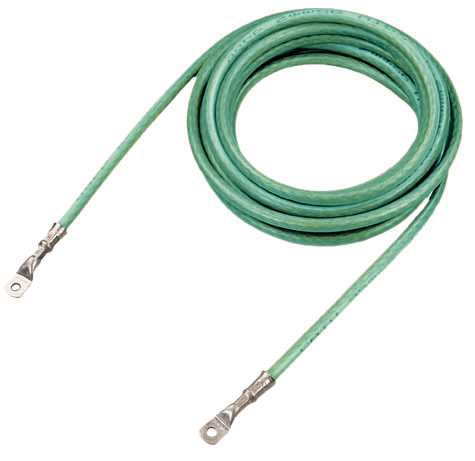 Câble vert conducteur cuivre gaine 35 mm² pour liaison équipotentielle Catu