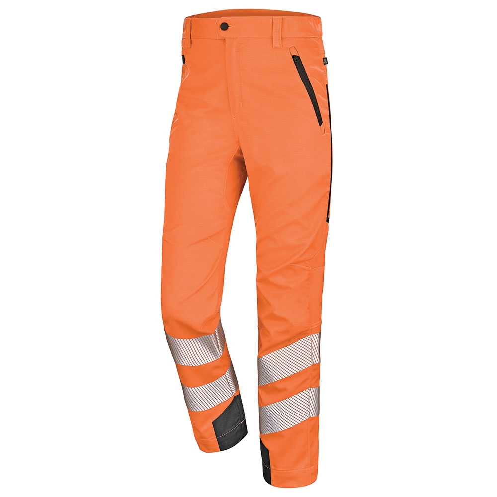 Pantalon stretch été Safe HV EJ: 80 cm - Orange / Gris charcoal Cepovett