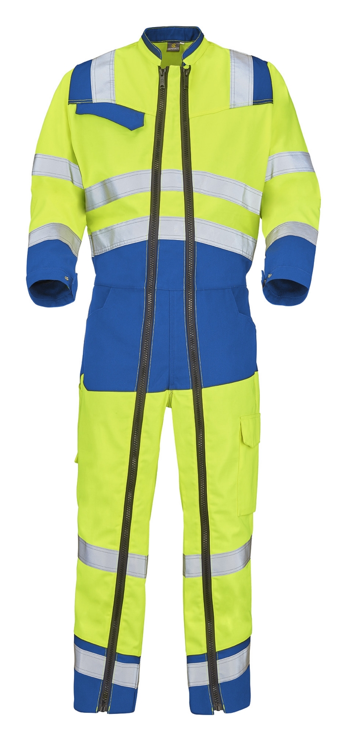 Combinaison Safe XP HV - Jaune / Bleu azur Cepovett