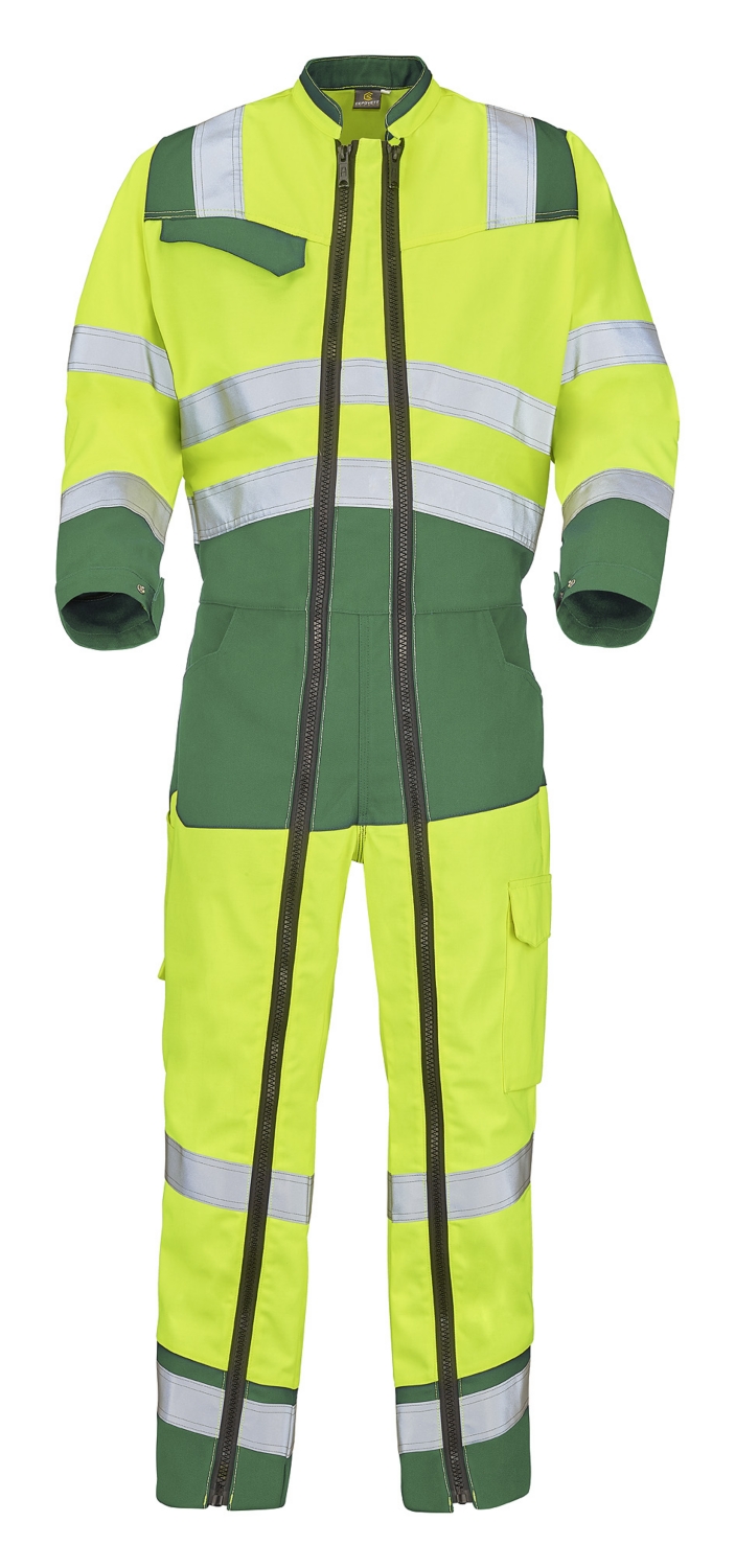 Combinaison Safe XP HV - Jaune / Vert amazonie Cepovett