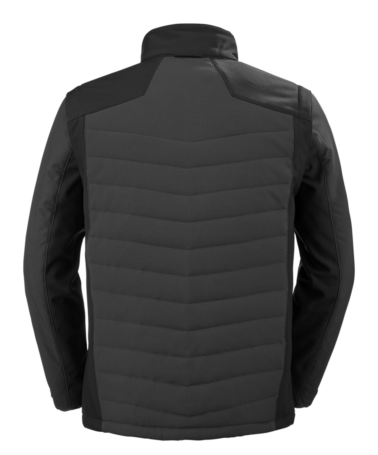 Veste hybride polyester PU mixte Modul'Wear Carpates gris charcoal / noir Cepovett