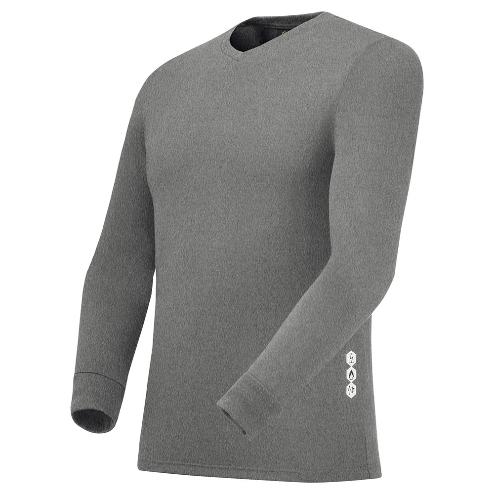 Tee-shirt multirisques modacrylique coton mixte T1000 ML gris chiné Cepovett