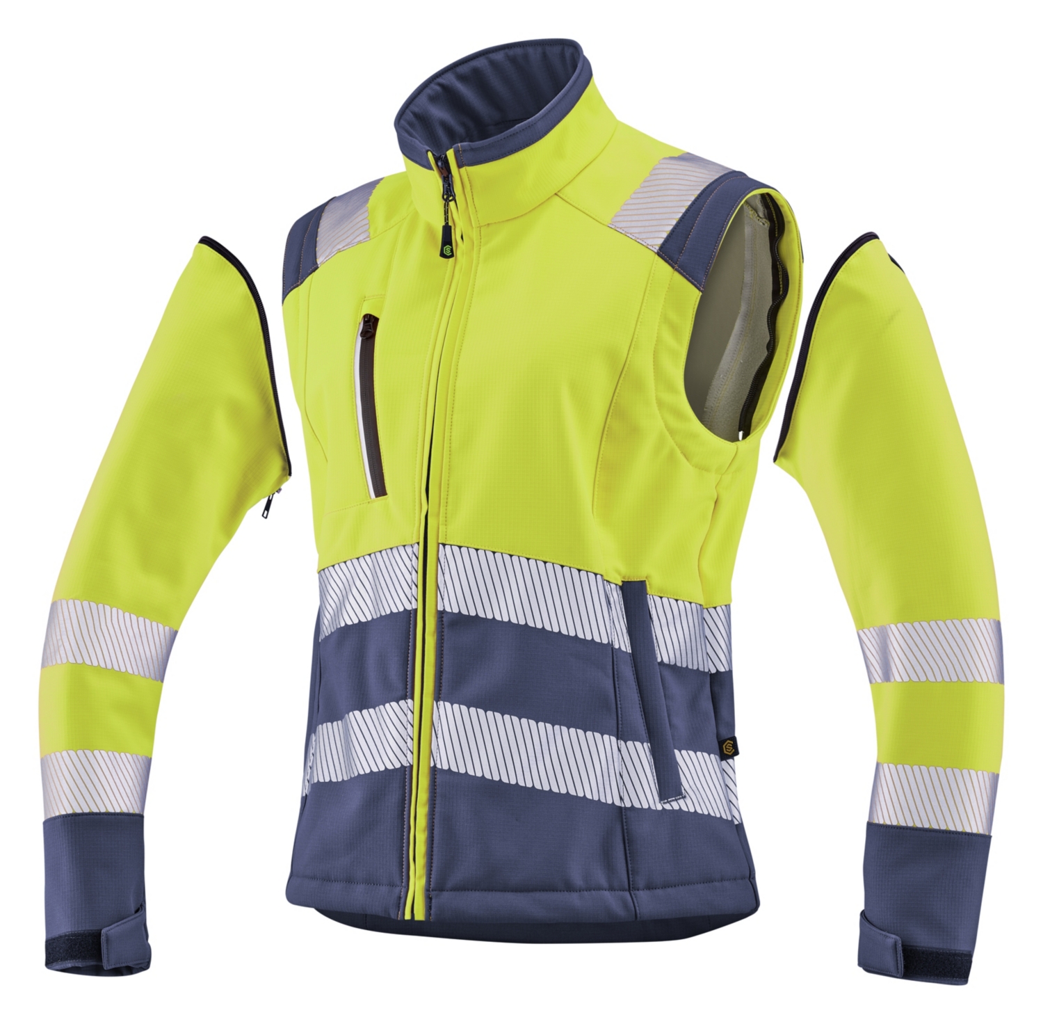 Blouson Softshell femme Tian HV - Jaune / Navy Cepovett