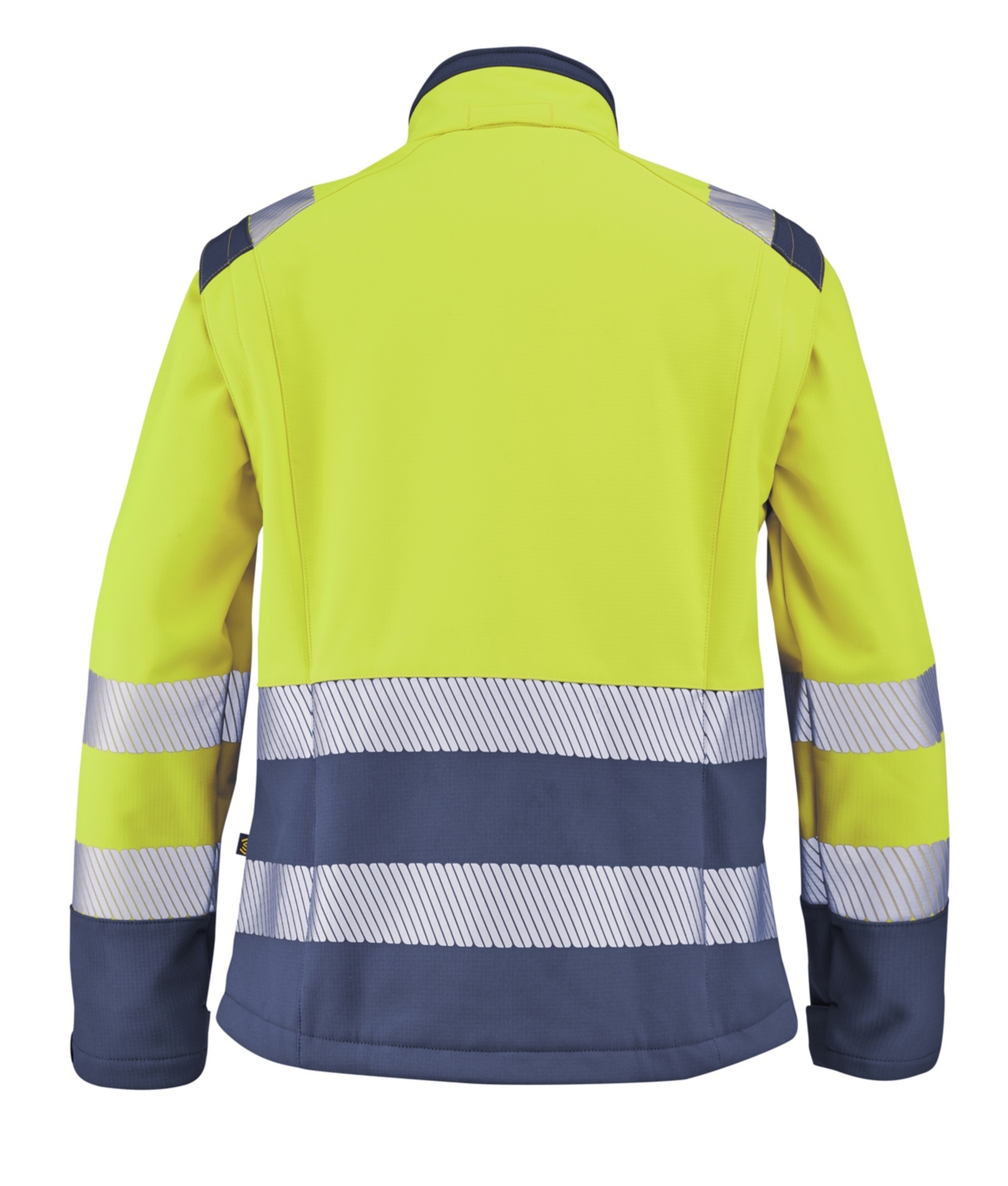 Blouson Softshell HV PES TPU Tian HV femme jaune / marine Cepovett