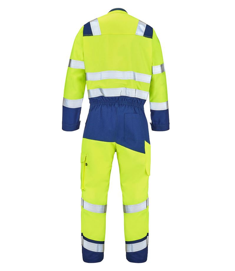 Combinaison 2 Zip Fluo Safe XP HV - Jaune / Marine Cepovett