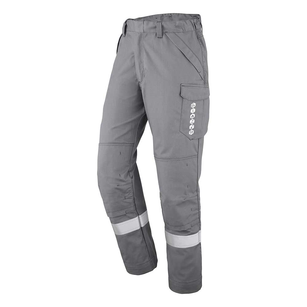Pantalon multirisques coton mixte Antuco gris acier Cepovett
