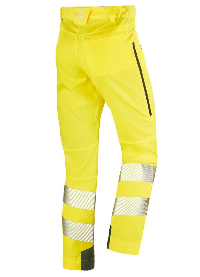 Pantalon stretch été Safe HV EJ: 80 cm - Jaune / Dark blue Cepovett