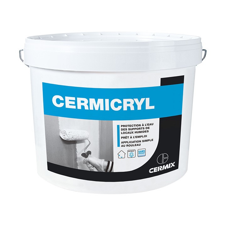 Enduit d'étanchéité seau 7kg Cermicryl Cermix