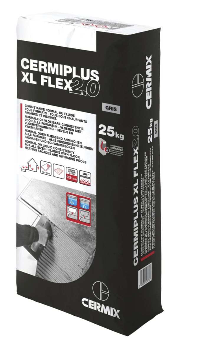 Mortier colle Cermiplus XL Flex 2.0 Cermix