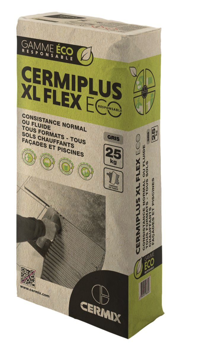Mortier colle Cermiplus XL Flex Eco Cermix