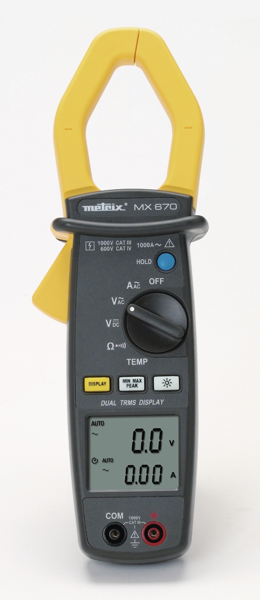  Pince multimètre MX 670 TRMS (AC/DC) 