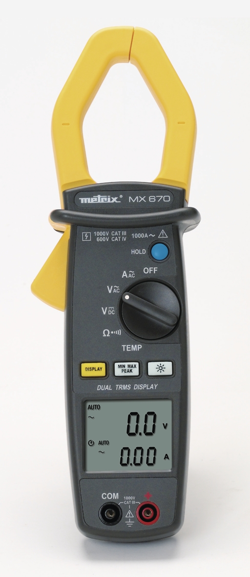 Pince multimètre MX 670 TRMS (AC/DC) Metrix