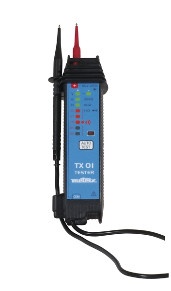 Testeur de tension et de continuité à LEDs TX01 Metrix