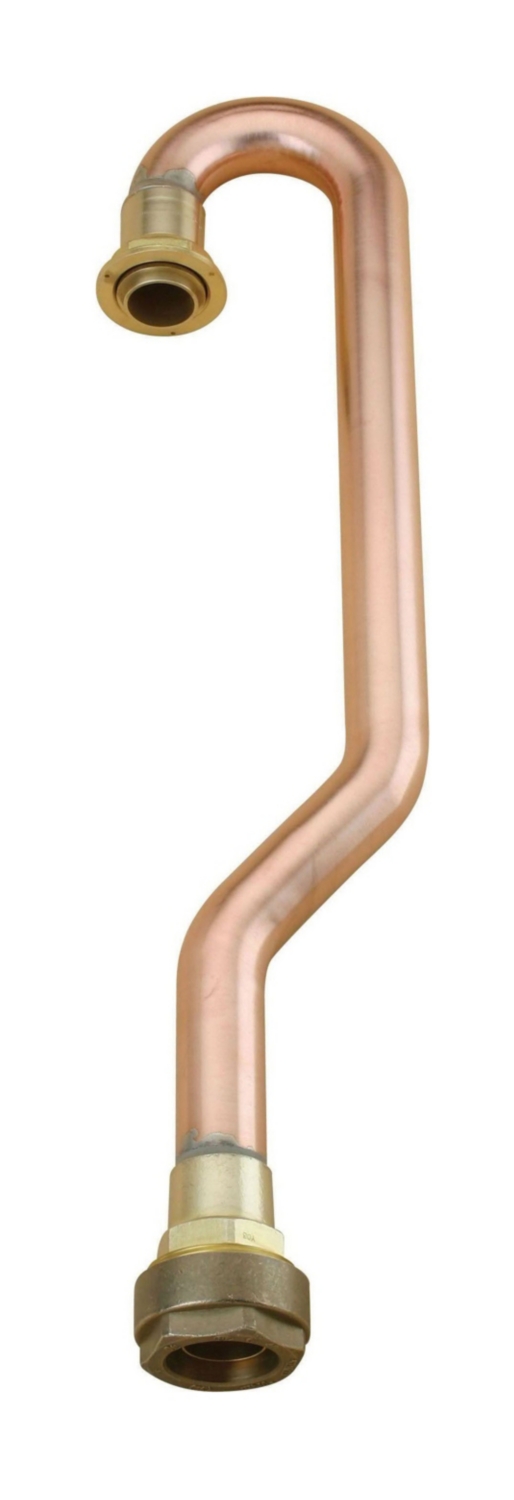 Crosse coudée 180° pour tube PE avec patte fixation Chuchu Decayeux