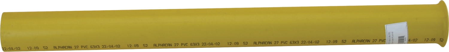 Fourreau PVC droit pour tube PE gaz Chuchu Decayeux