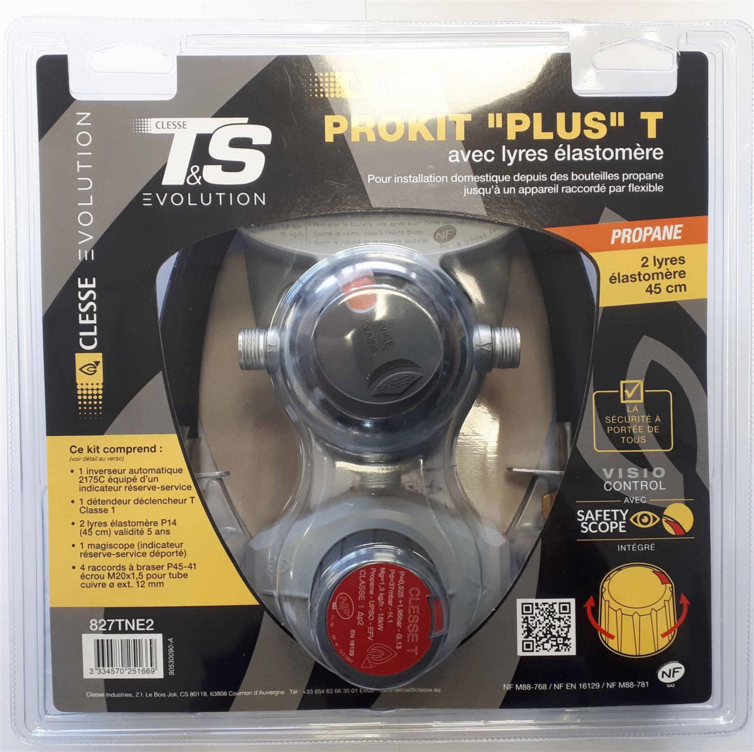Inverseur automatique et détendeur - Prokit Plus S propane CLESSE