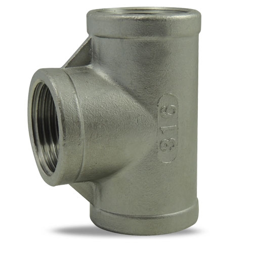  Té égal femelle inox série 8130 