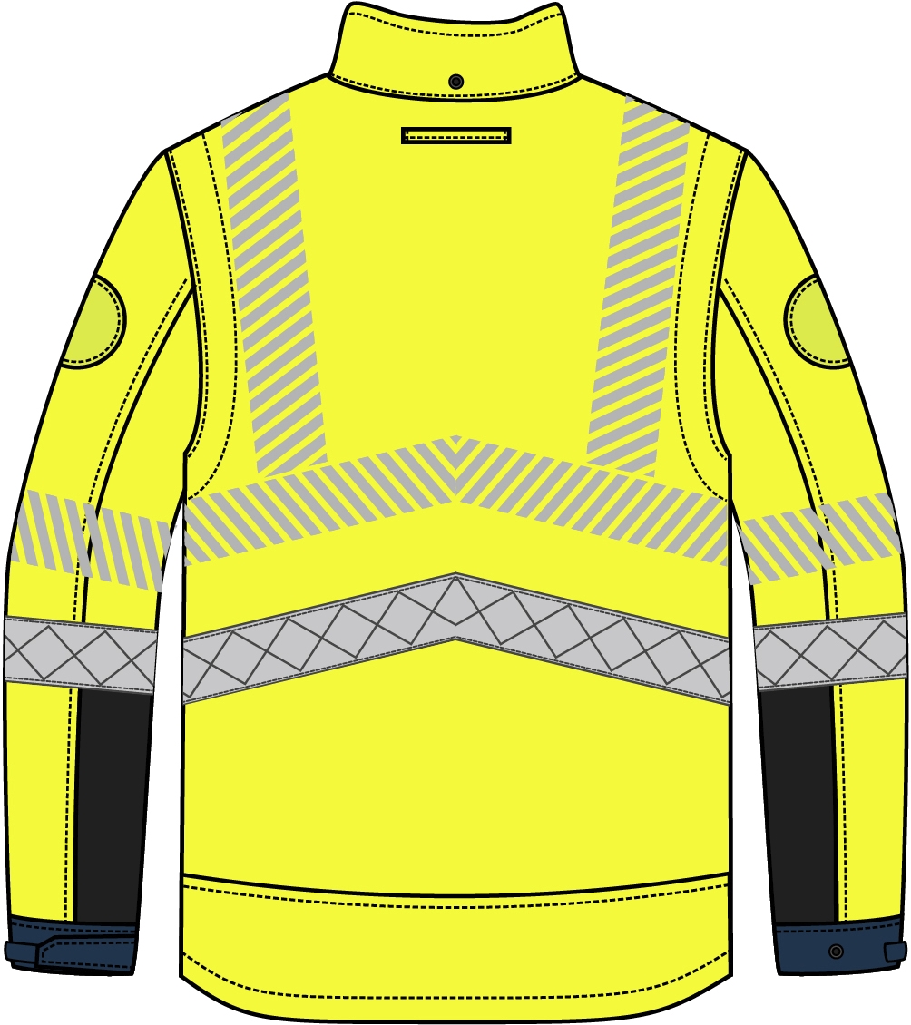 Softshell Lumina HV - Jaune / Marine Codupal