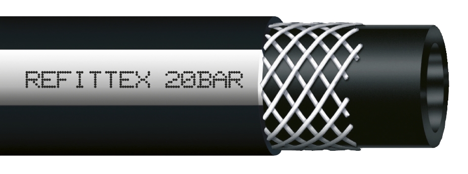 Tuyaux PVC Refittex 20 bar diam. int. 8 à 13, couronne de 25ml. Fitt