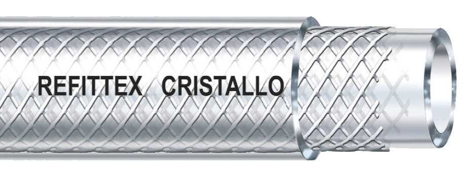 Tuyaux PVC Refittex Cristallo diam. int. 6 à 50, couronne de 25 ml. Fitt