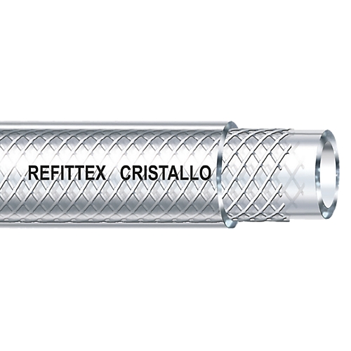 Tuyaux PVC Refittex Cristallo diam. int. 6 à 38, couronne de 50 ml. Fitt